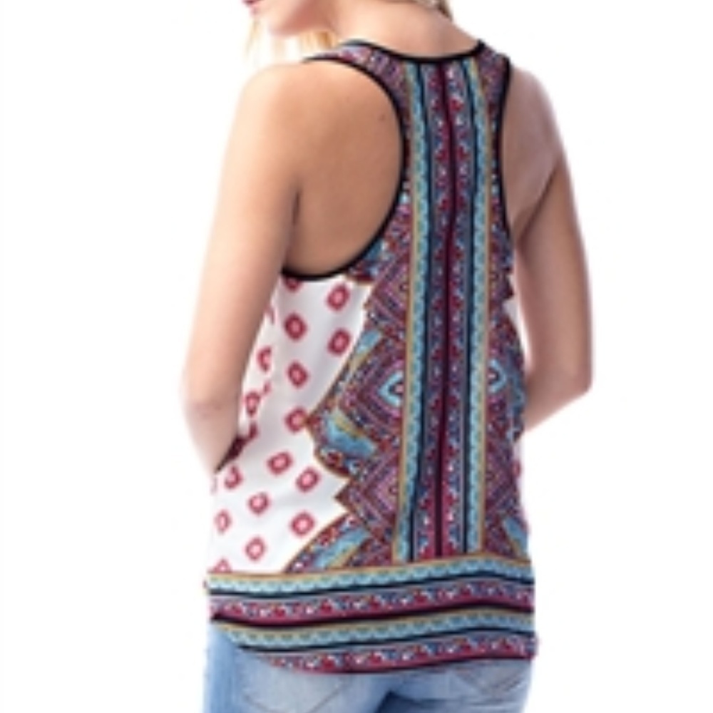 Beautiful Multi Color Racer back Top - Picture 2 of 7